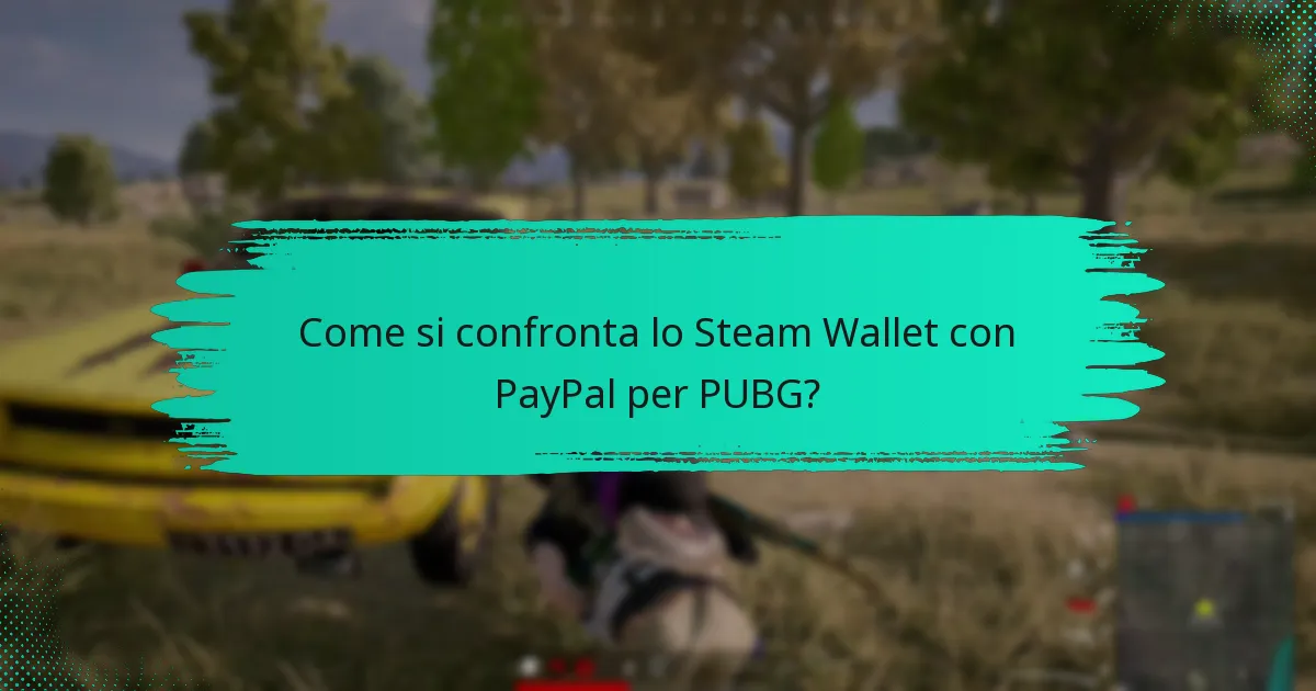 Quali sono gli svantaggi dell’utilizzo dello Steam Wallet per PUBG?